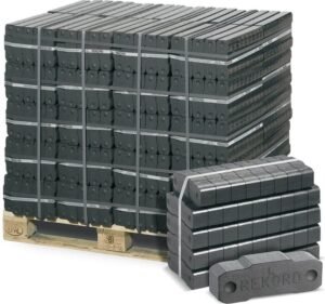 REKORD® Braunkohlebriketts – 1000 kg Palette (40 x 25 kg)