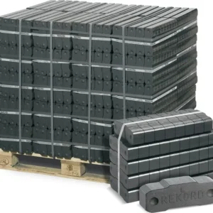 Rekord Braunkohlebriketts 1000 kg Palette – Premium Briketts mit langer Glutdauer